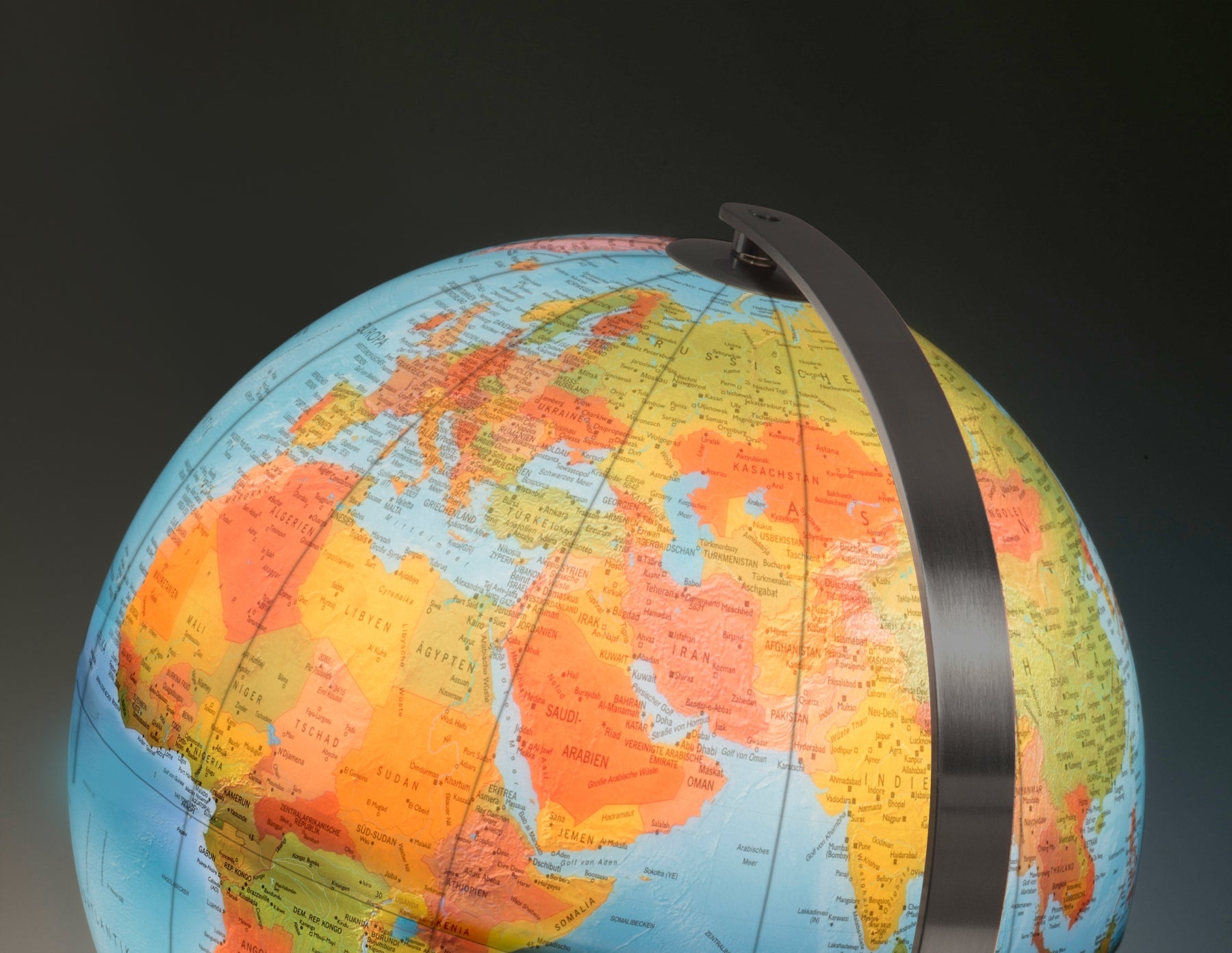 HANDKASCHIERTER DOPPELBILD-LEUCHTGLOBUS DFN 37 02 - Räthgloben