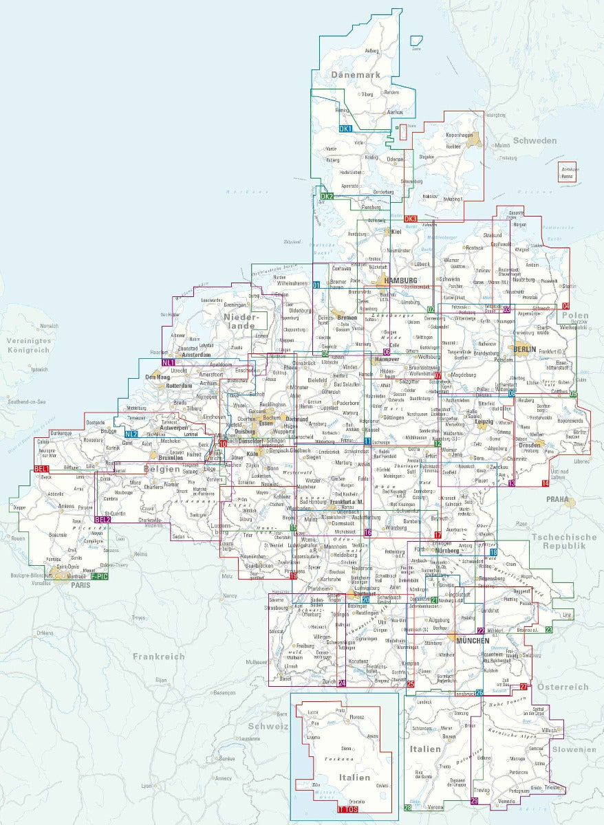 ADFC-Radtourenkarte 01 Nordfriesland /Schleswig 1 : 150.000
