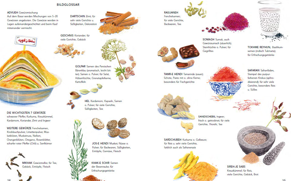 Das persische Kochbuch: Bilder, Geschichten, Rezepte