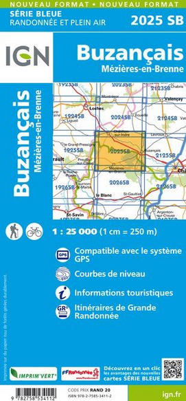 Aquitaine Nord 1:25.000 - Topographische Karte Frankreich Série Bleue