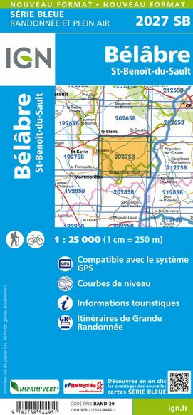 Aquitaine Nord 1:25.000 - Topographische Karte Frankreich Série Bleue
