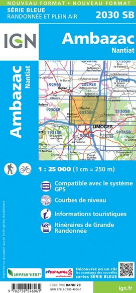 Aquitaine Nord 1:25.000 - Topographische Karte Frankreich Série Bleue