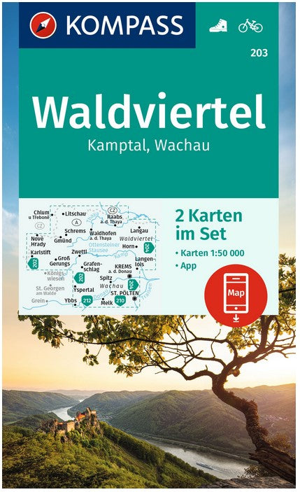 203 Waldviertel Wanderkarte Kompass