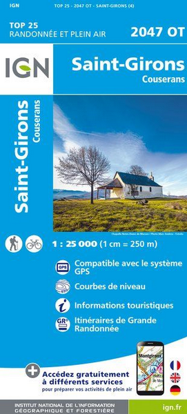 Pyrenäen 1:25.000 - Topographische Karte Frankreich Série Bleue