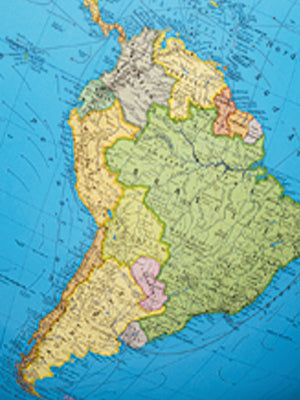 Standglobus 40cm Columbus DUO Kristallglas Edelstahl - 204089