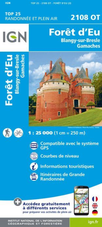 Picardie 1:25.000 - Topographische Karte Frankreich Série Bleue