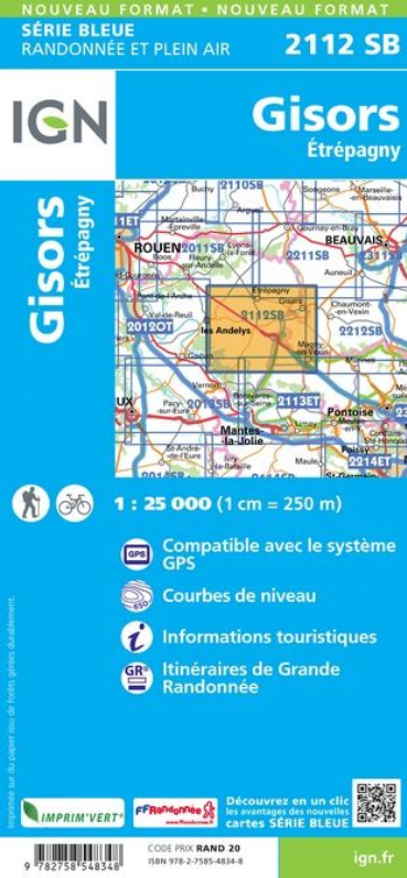 Ile-de-France 1:25.000 - Topographische Karte Frankreich Série Bleue