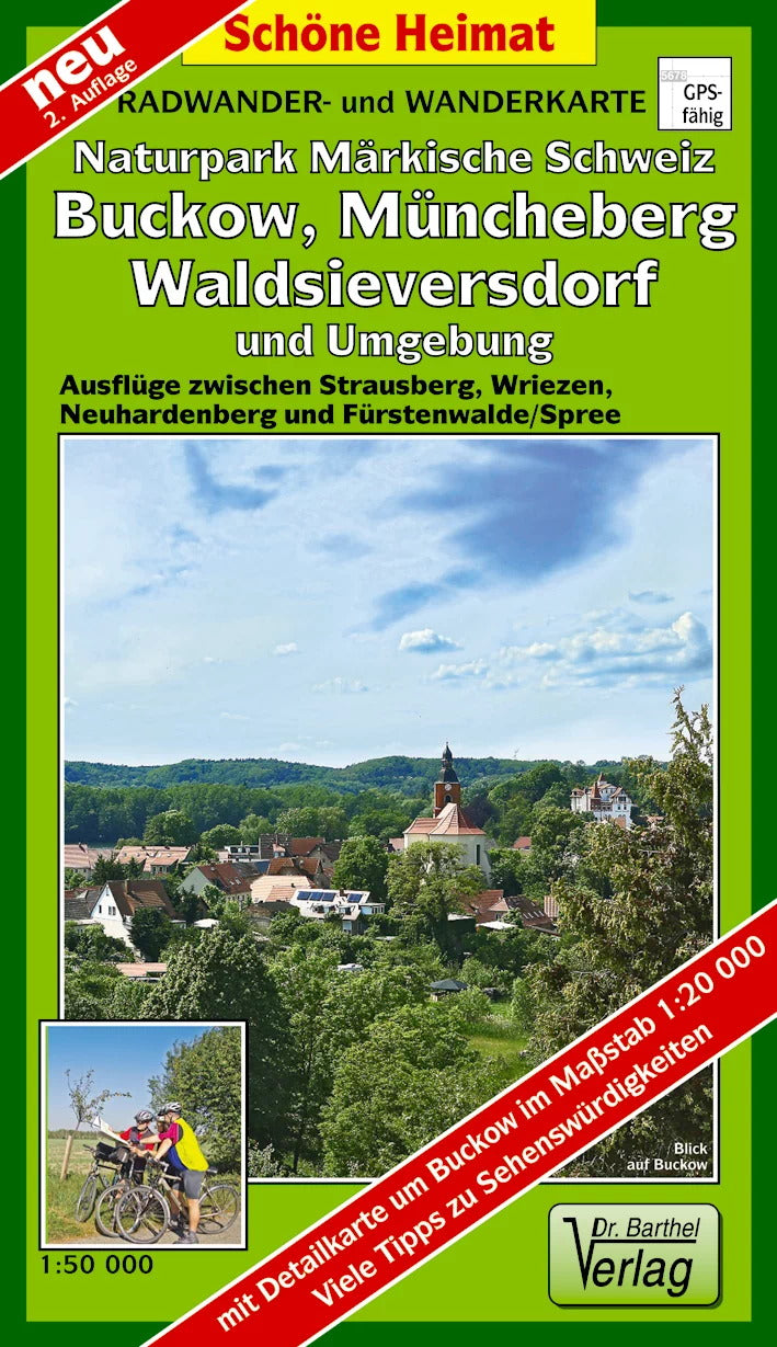 211 Naturpark Märkische Schweiz, Buckow, Müncheberg, Waldsieversdorf und Umgebung 1:50.000