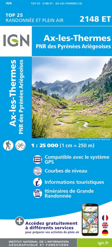 Pyrenäen 1:25.000 - Topographische Karte Frankreich Série Bleue