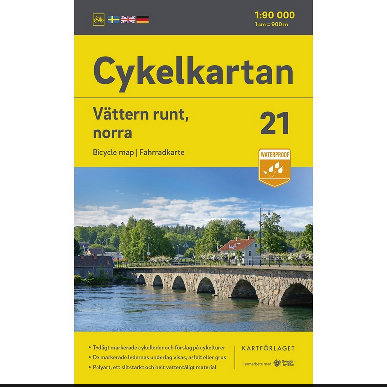Norstedts Cykelkartan - Fahrradkarten Schweden 1:90.000
