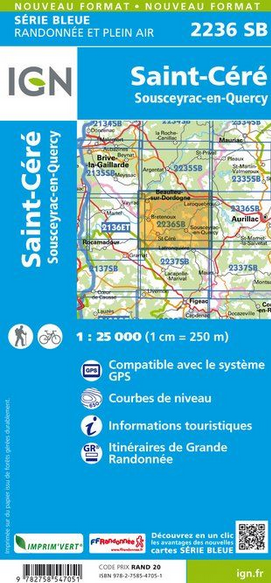 Auvergne 1:25.000 - Topographische Karte Frankreich Série Bleue