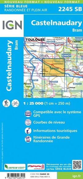 Pyrenäen 1:25.000 - Topographische Karte Frankreich Série Bleue