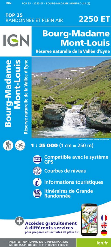 Pyrenäen 1:25.000 - Topographische Karte Frankreich Série Bleue