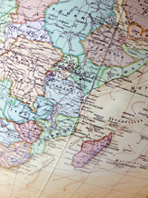 Standglobus 40cm Columbus ROYAL Kristallglas Edelstahl - 224089