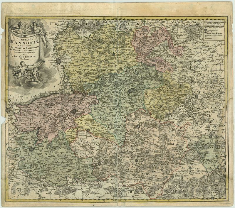 Belgien im Jahr 1692 von Johann Baptist Homann