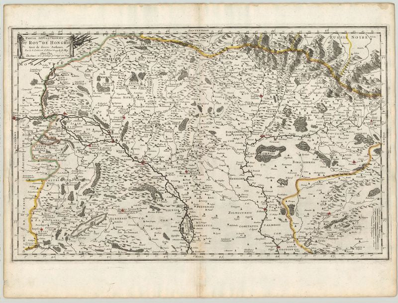 Ungarn im Jahr 1679 von Nicolas Sanson