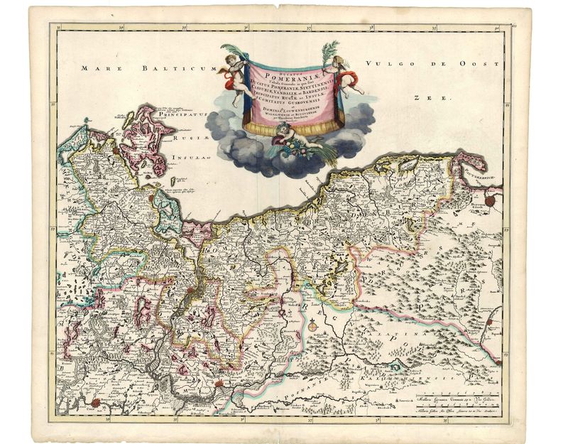 Pommern im Jahr 1700 von Theodor Danckerts