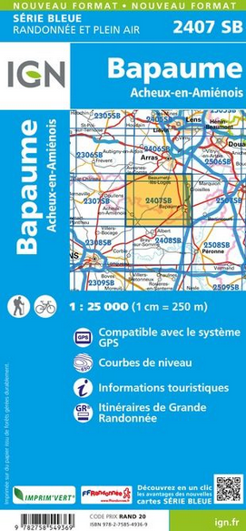 Nord-Pas-de-Calais 1:25.000 - Topographische Karte Frankreich Série Bleue