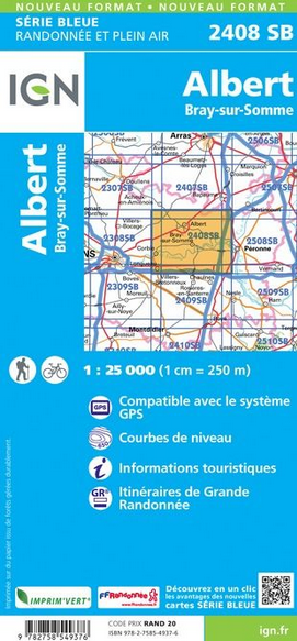 Picardie 1:25.000 - Topographische Karte Frankreich Série Bleue