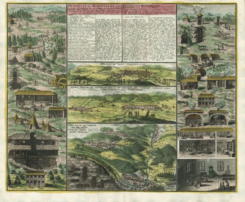 Harz im Jahr 1737 von Homann Erben