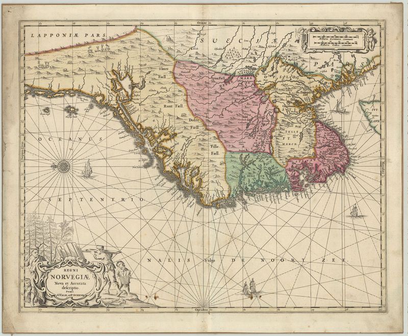Norwegen in der Zeit um 1700 von Peter Schenk und Gerard Valk