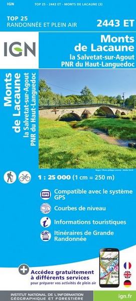 Pyrenäen 1:25.000 - Topographische Karte Frankreich Série Bleue