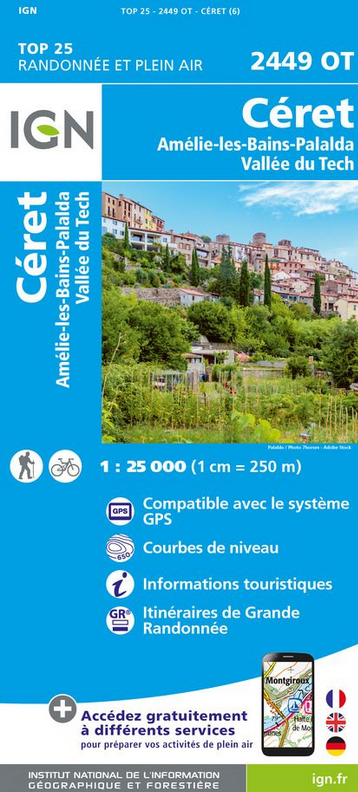 Pyrenäen 1:25.000 - Topographische Karte Frankreich Série Bleue