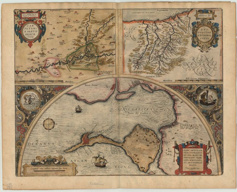 Spanien im Jahr 1584 von Abraham Ortelius