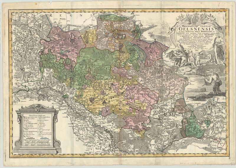 Schlesien im Jahr 1739 von Homann Erben