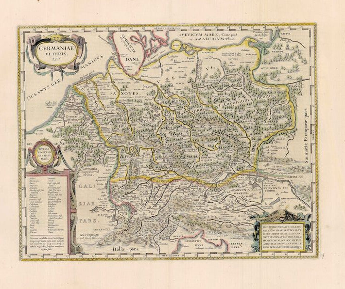 Antike Deutschland gezeichnet in der Zeit um 1635