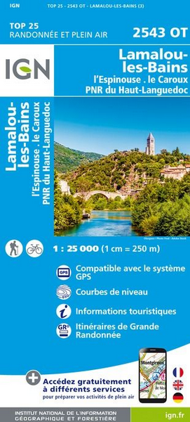 Pyrenäen 1:25.000 - Topographische Karte Frankreich Série Bleue