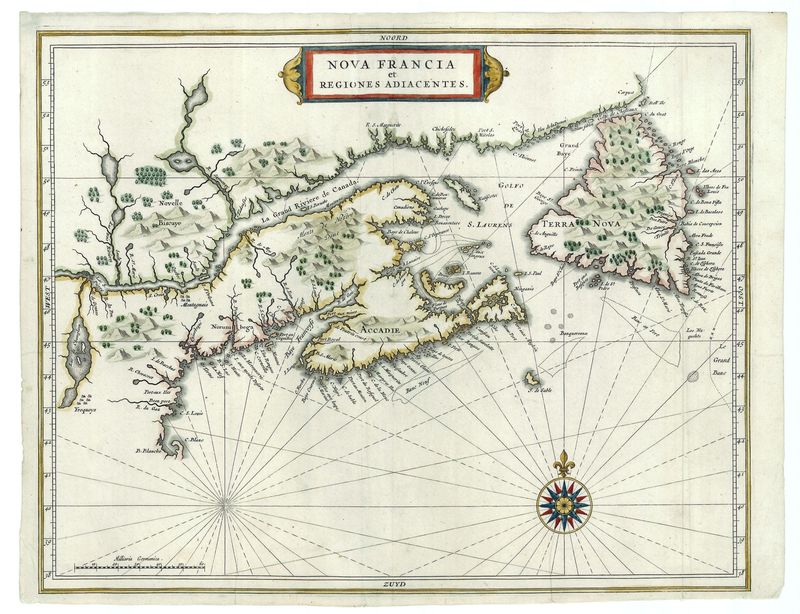 Nova Scotia um das Jahr 1630 von Joannes de Laet