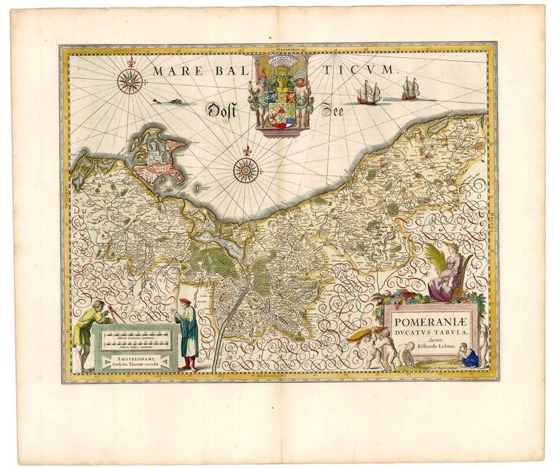 Pommern im Jahr 1644 von Willem Blaeu