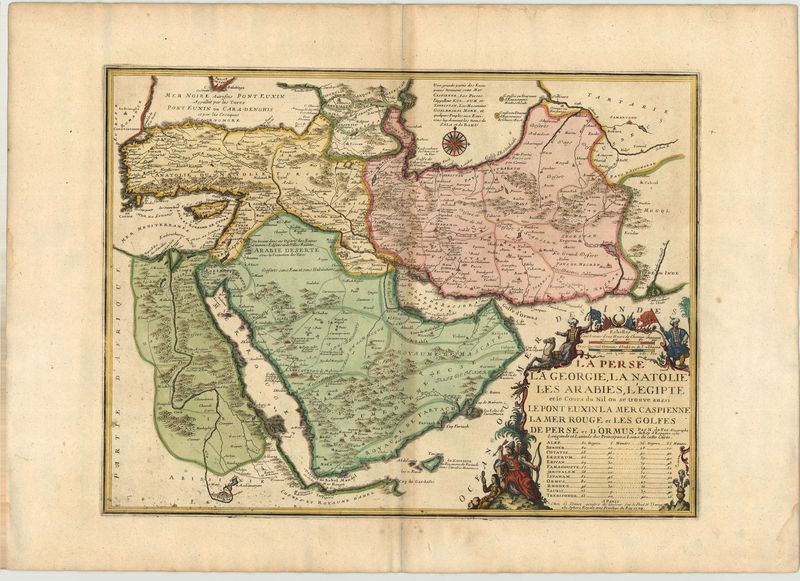 Der Nahe Osten im Jahr 1724 von Nicolas de Fer und Danet Guillaume