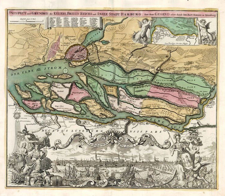 Hamburg um das Jahr 1720