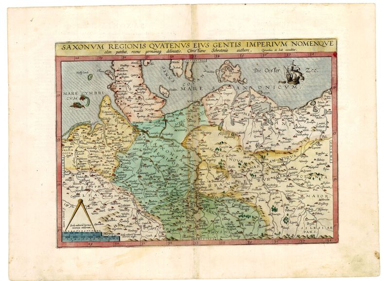 Norddeutschland im Jahr 1593 von Gerard und Cornelis de Jode