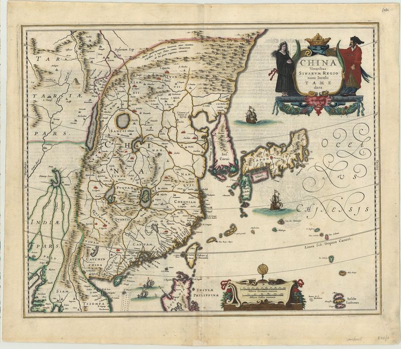 China in der Zeit um 1645 von Johannes Janssonius