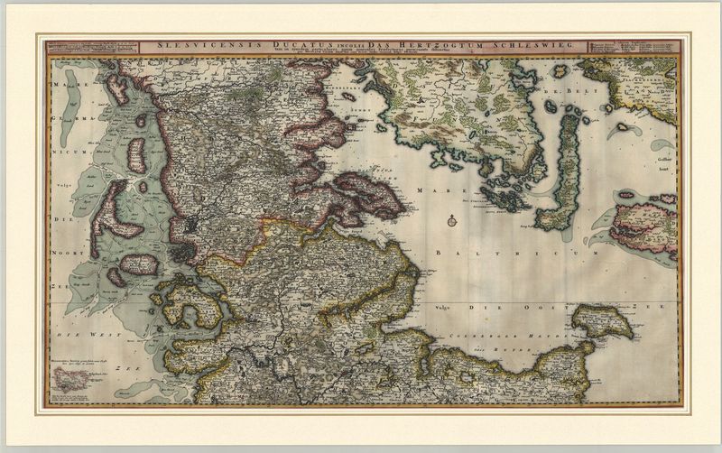 Schleswig-Holstein um das Jahr 1700 von Nicolas Visscher