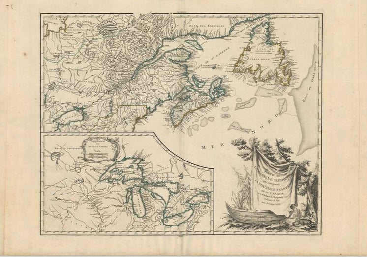 Nova Scotia und die Great Lakes im Jahr 1755