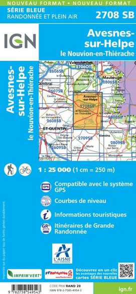 Picardie 1:25.000 - Topographische Karte Frankreich Série Bleue
