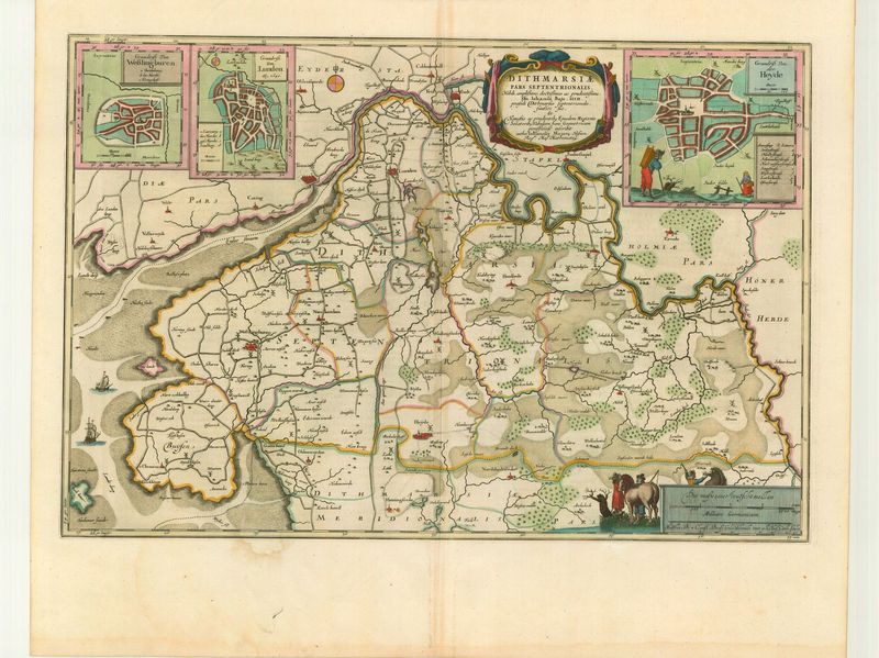 Dithmarschen im Jahr 1662 von Joan Blaeu, Johannes Mejer und Casper Dankwerth