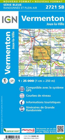 Champagne Süd 1:25.000 - Topographische Karte Frankreich Série Bleue
