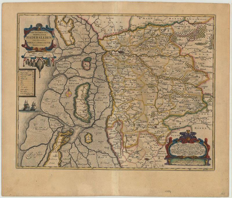 Schleswig im Jahr 1662 von Joan Blaeu und Johannes Mejer