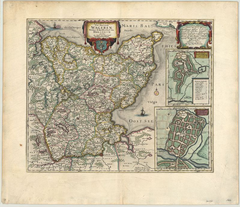 Ostholstein im Jahr 1652 von Johannes Mejer