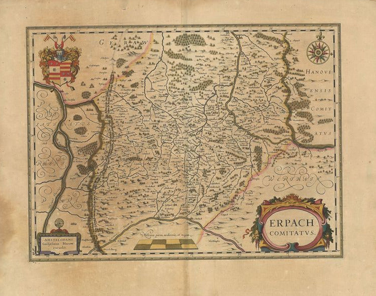 Odenwald und Bergstraße um das Jahr 1640