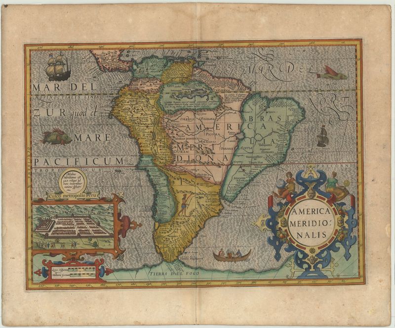 Südamerika um das Jahr 1623 von Jodocus Hondius