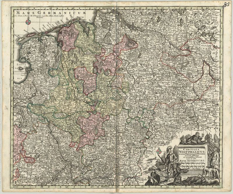 Westfalen um das Jahr 1730