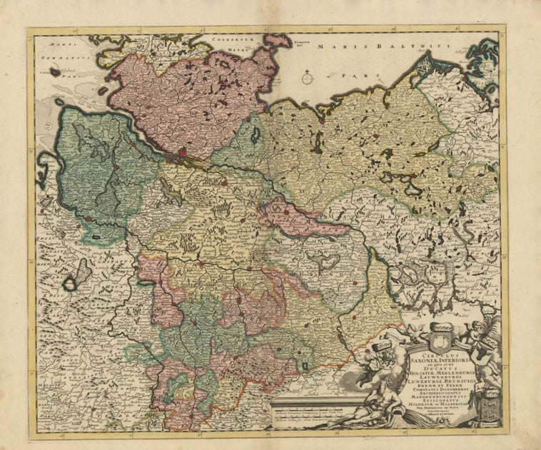 Circulus Saxoniae Inferioris in quo sunt Ducatus Holsatiae, Meklenburgi