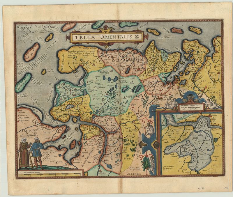 Ostfriesland im Jahr 1603 von Abraham Ortelius