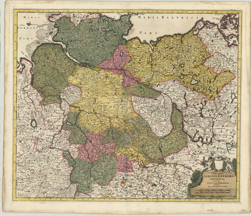 Der Niedersächsische Reichskreis im Jahr 1700 von Gerard Valk